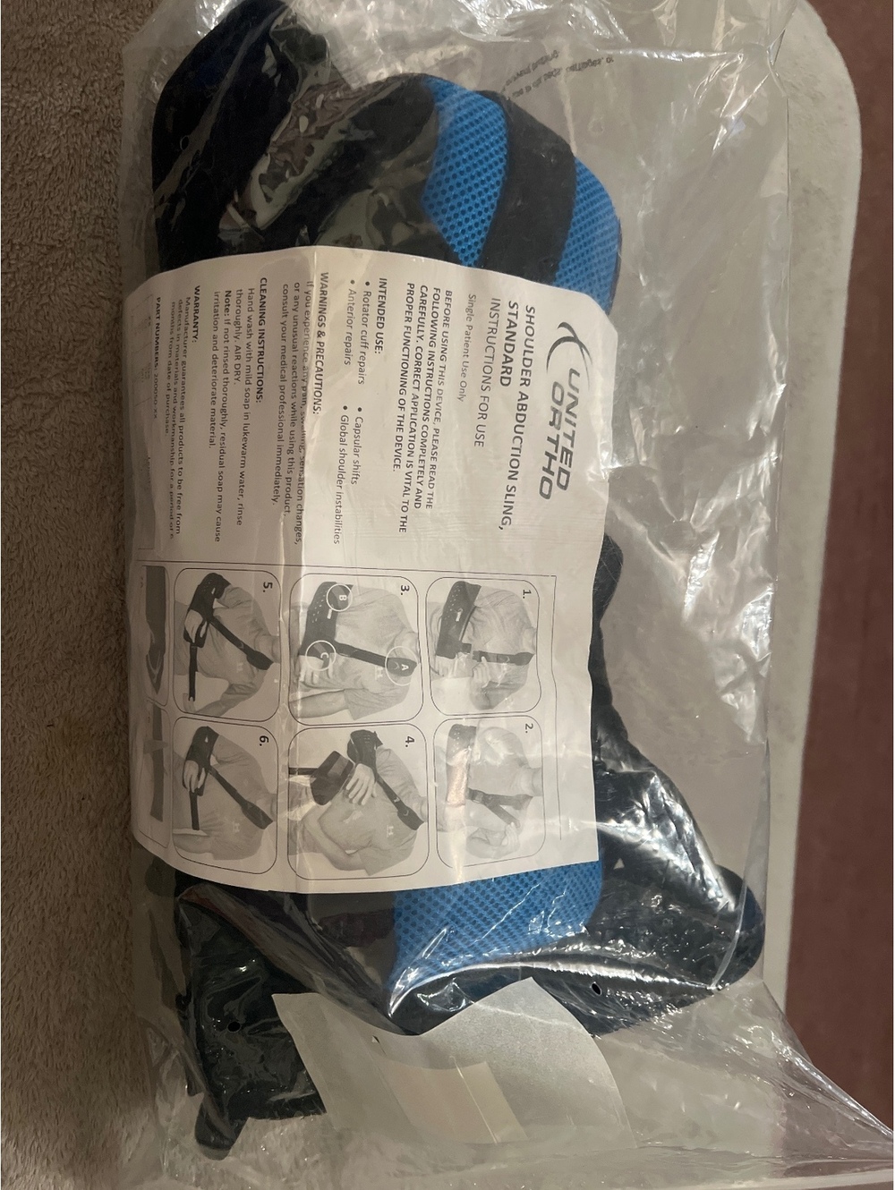 United Orthopedic Shoulder Immobilizer Support Brace